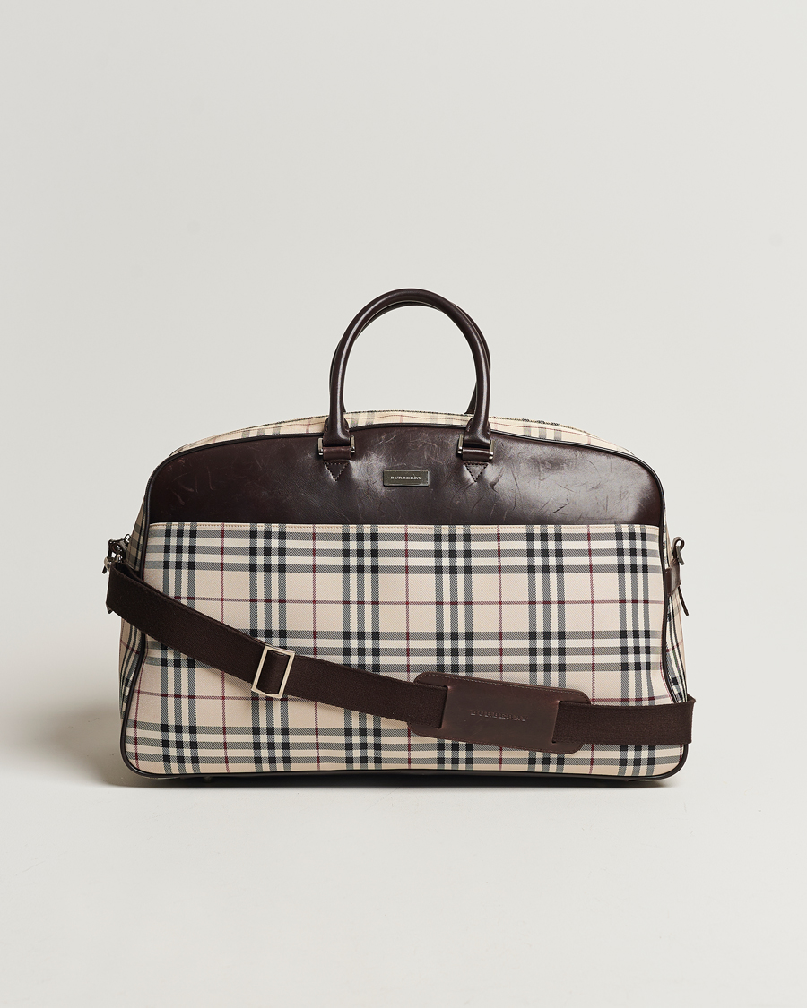 Hombres | Burberry Pre-Owned Travel Bag House Check | Burberry Pre-Owned | Travel Bag House Check