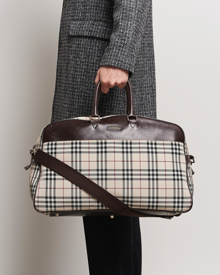 Hombres | Burberry Pre-Owned Travel Bag House Check | Burberry Pre-Owned | Travel Bag House Check