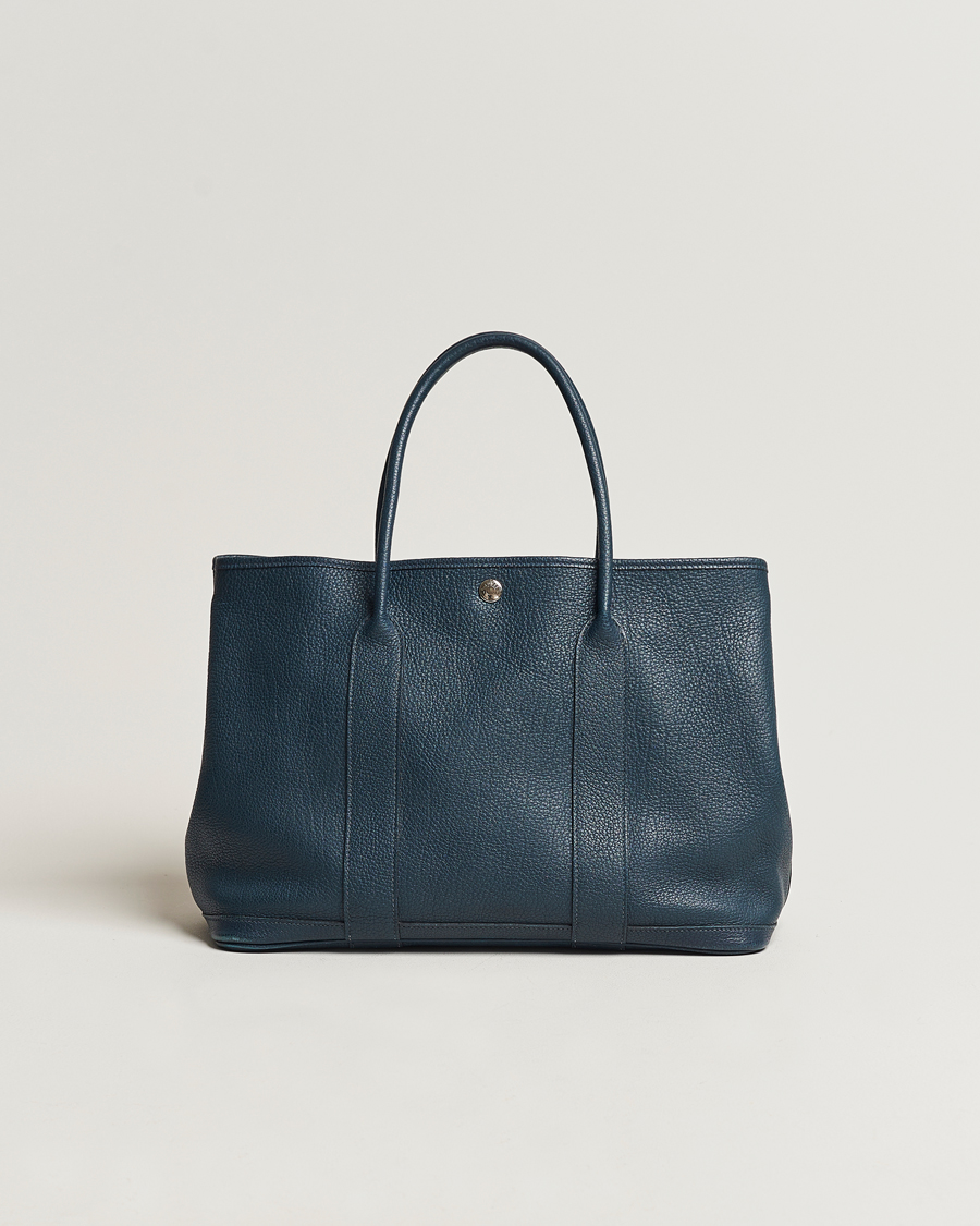 Hombres | Hermès Pre-Owned Garden Party 36 Tote Togo Blue | Hermès Pre-Owned | Garden Party 36 Tote Togo Blue