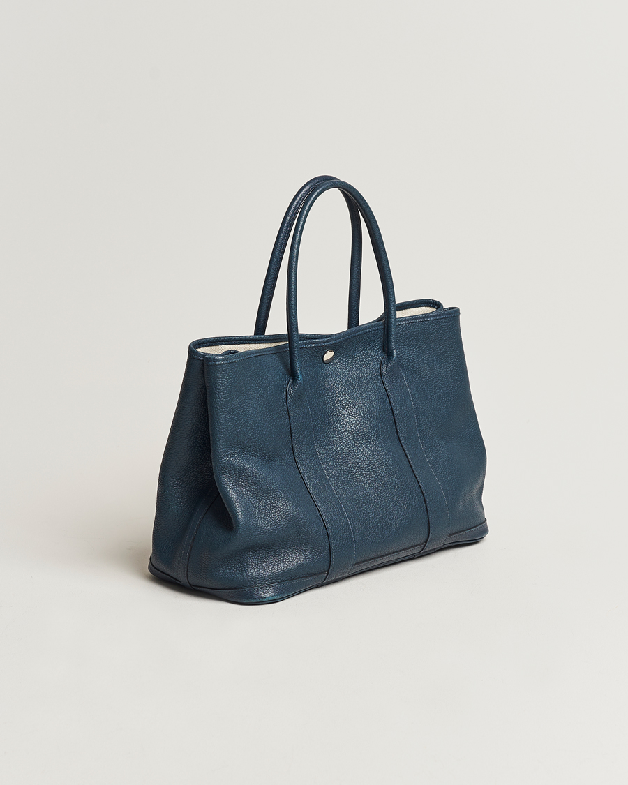 Hombres | Hermès Pre-Owned Garden Party 36 Tote Togo Blue | Hermès Pre-Owned | Garden Party 36 Tote Togo Blue