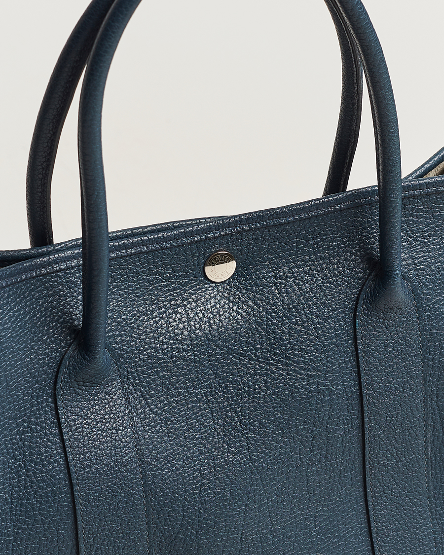 Hombres | Hermès Pre-Owned Garden Party 36 Tote Togo Blue | Hermès Pre-Owned | Garden Party 36 Tote Togo Blue