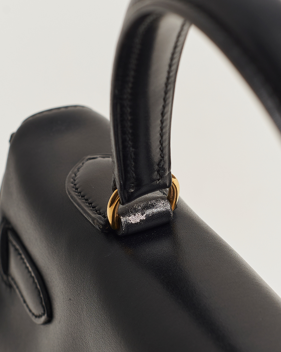 Hombres | Hermès Pre-Owned Kelly 35 Handbag Black | Hermès Pre-Owned | Kelly 35 Handbag Black
