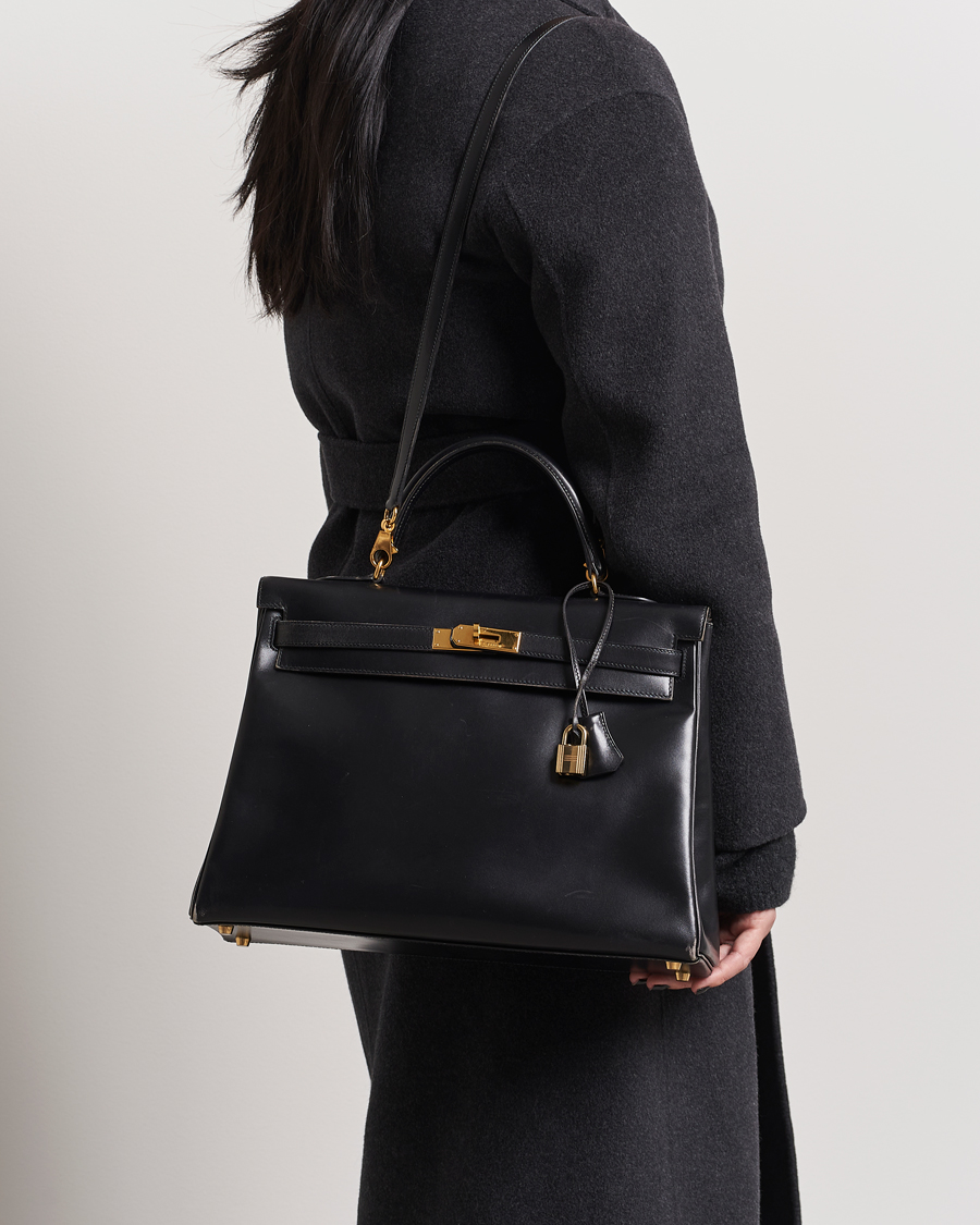 Hombres | Gifts for Her | Hermès Pre-Owned | Kelly 35 Handbag Black 