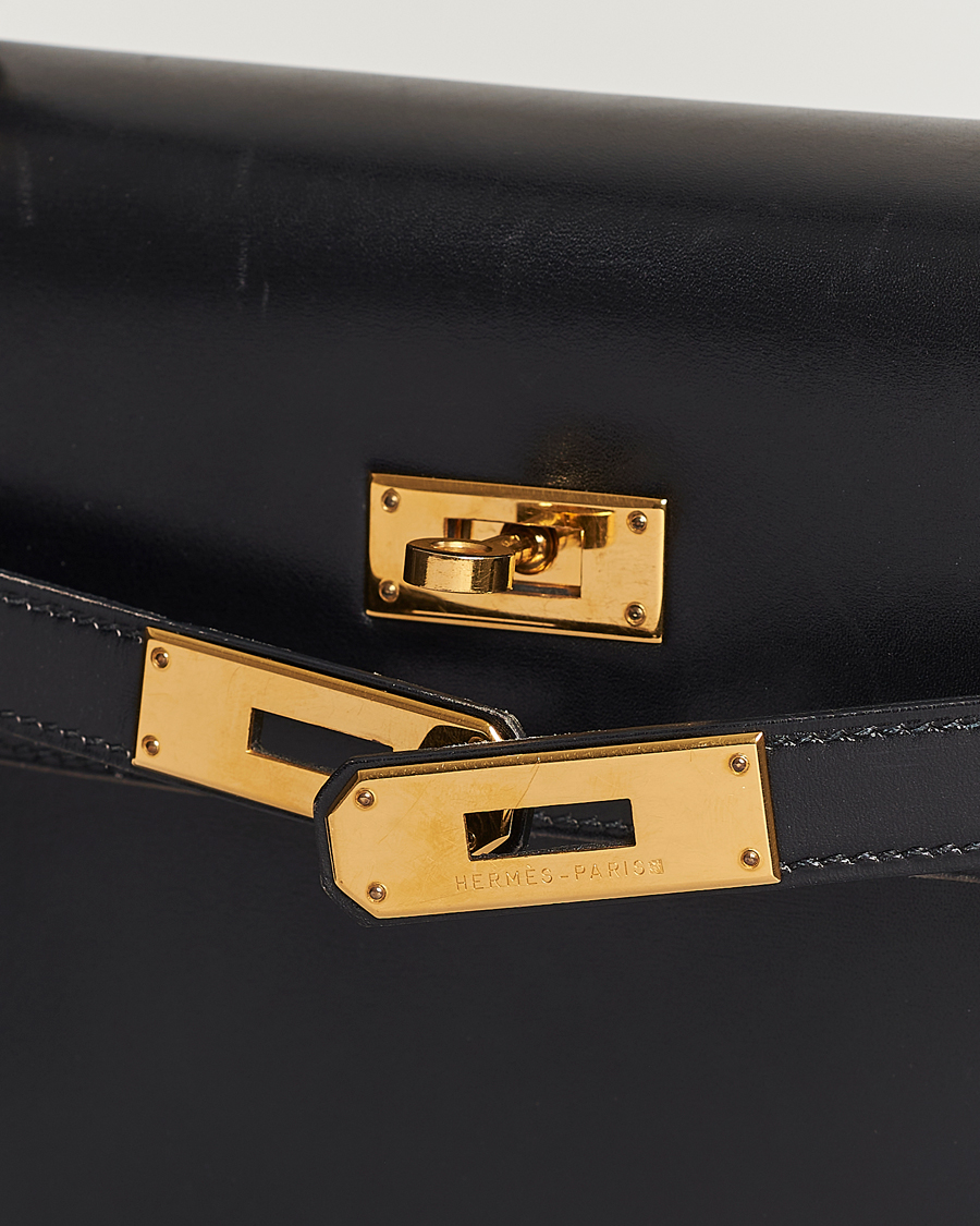 Hombres | Hermès Pre-Owned Kelly 35 Handbag Black | Hermès Pre-Owned | Kelly 35 Handbag Black