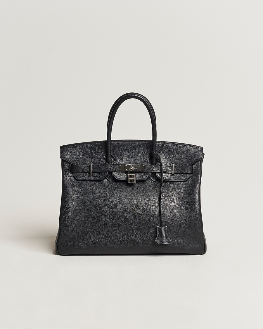 Hombres | Hermès Pre-Owned Birkin Bag 35 Togo Black | Hermès Pre-Owned | Birkin Bag 35 Togo Black