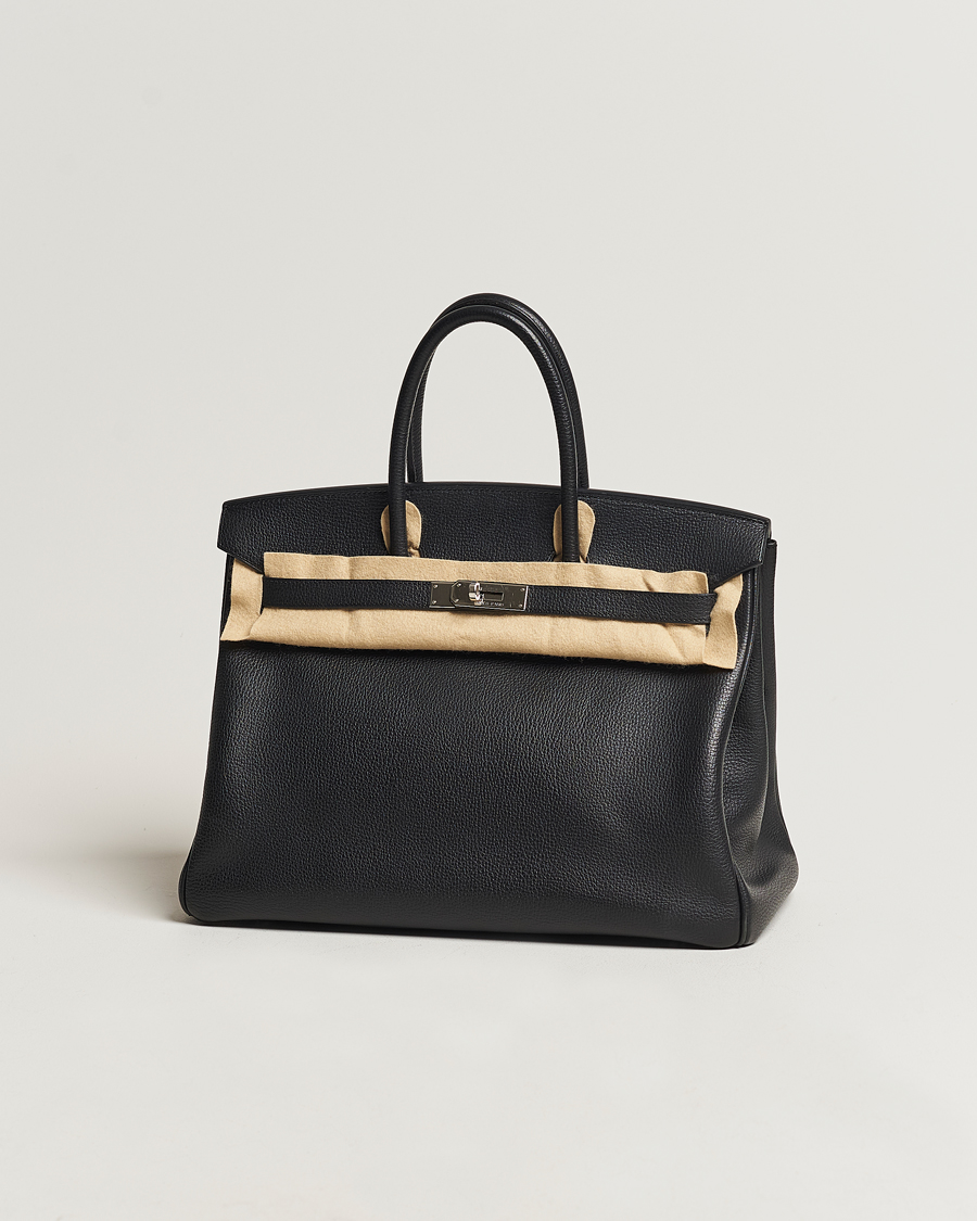 Hombres | Hermès Pre-Owned Birkin Bag 35 Togo Black | Hermès Pre-Owned | Birkin Bag 35 Togo Black