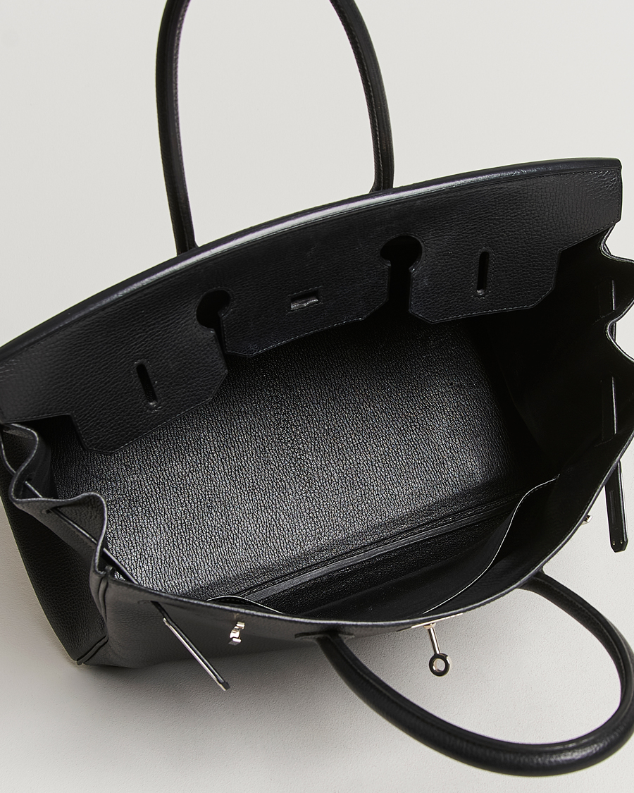 Hombres | Hermès Pre-Owned Birkin Bag 35 Togo Black | Hermès Pre-Owned | Birkin Bag 35 Togo Black