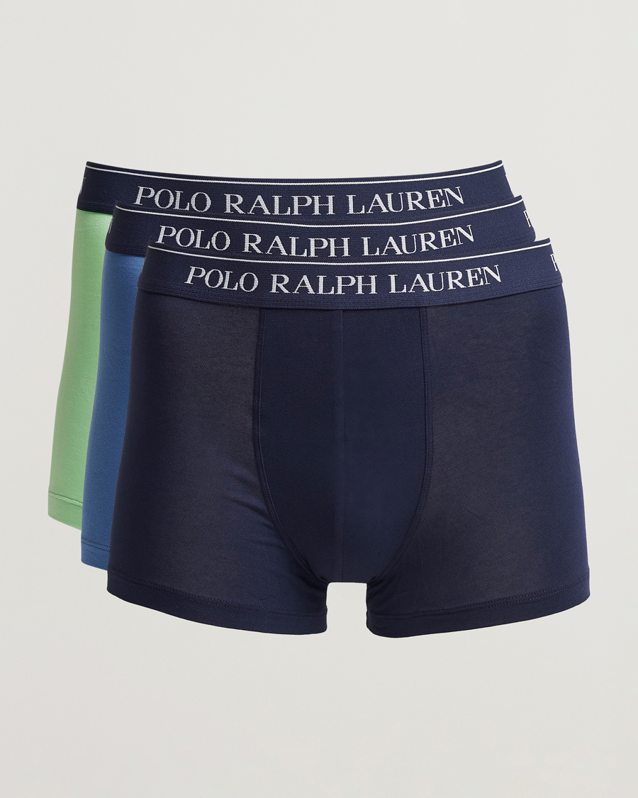 Hombres | Ropa interior y calcetines | Polo Ralph Lauren | 3-Pack Trunk Green/Blue/Navy
