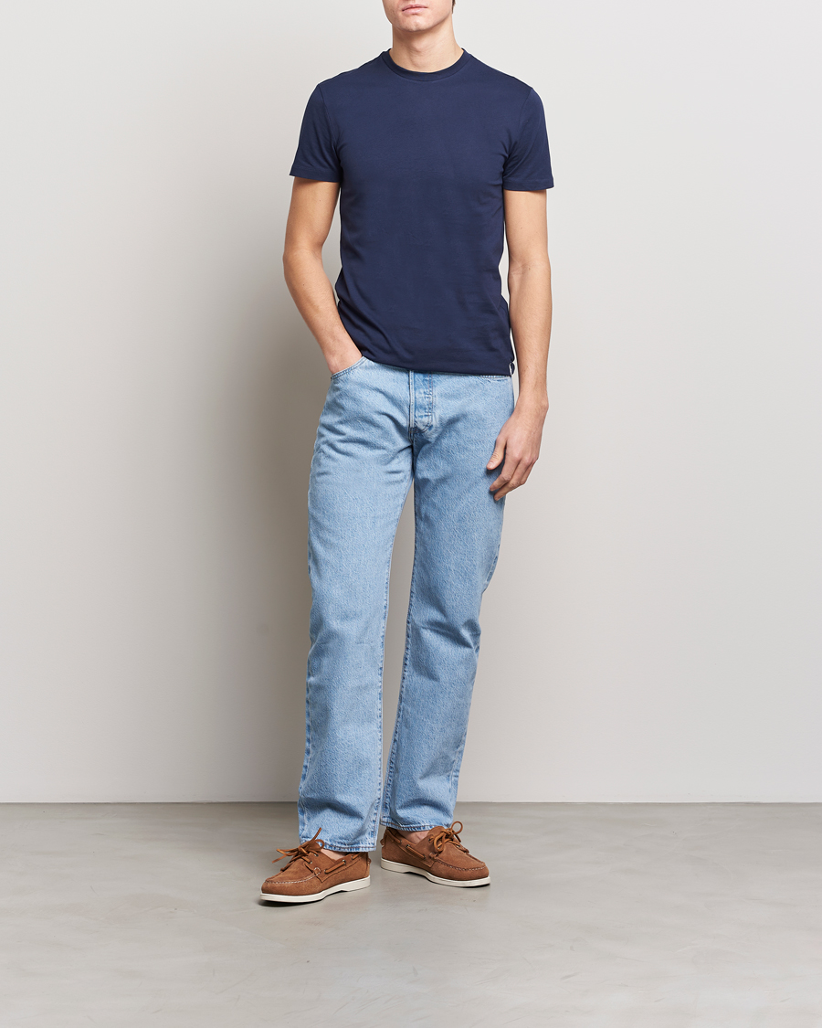 Hombres | Camisetas | Polo Ralph Lauren | 3-Pack Crew Neck T-Shirt Green/Blue/Navy