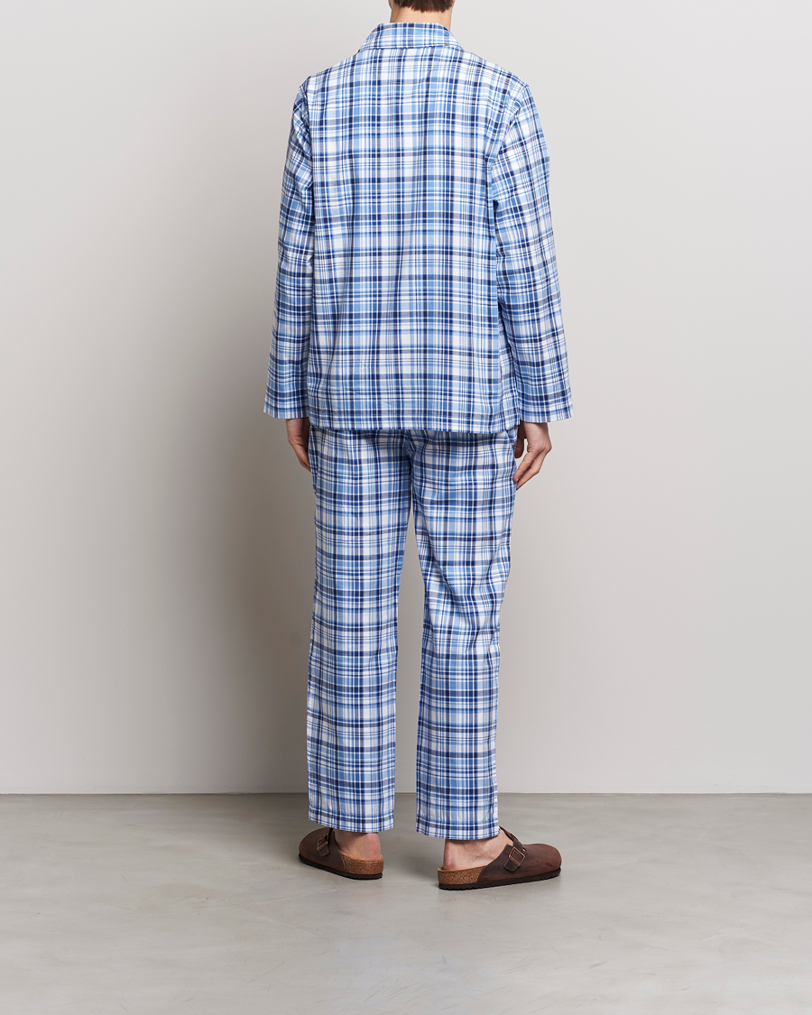 Hombres | Pijamas | Polo Ralph Lauren | Cotton Checked Pyjama Set Blue Plaid