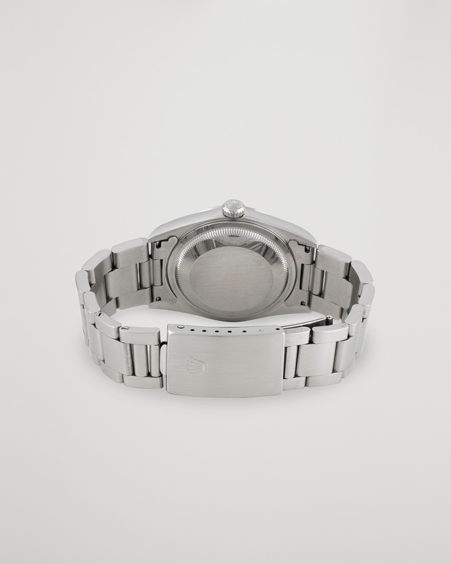 Hombres | Rolex Pre-Owned Datejust 16200 Oyster Perpetual Steel White Silver | Rolex Pre-Owned | Datejust 16200 Oyster Perpetual Steel White Silver