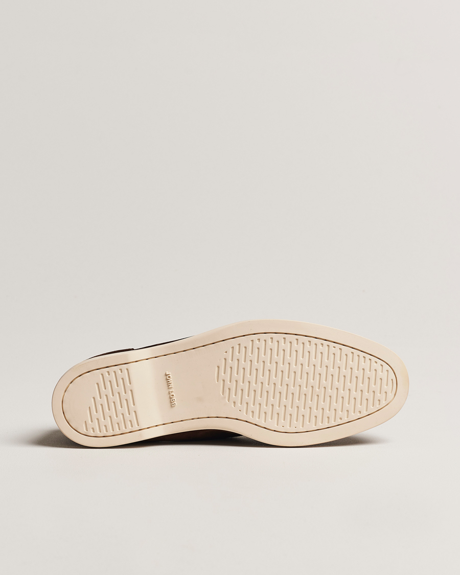 Hombres | Mocasines | John Lobb | Pace Summer Loafer Dark Brown Suede