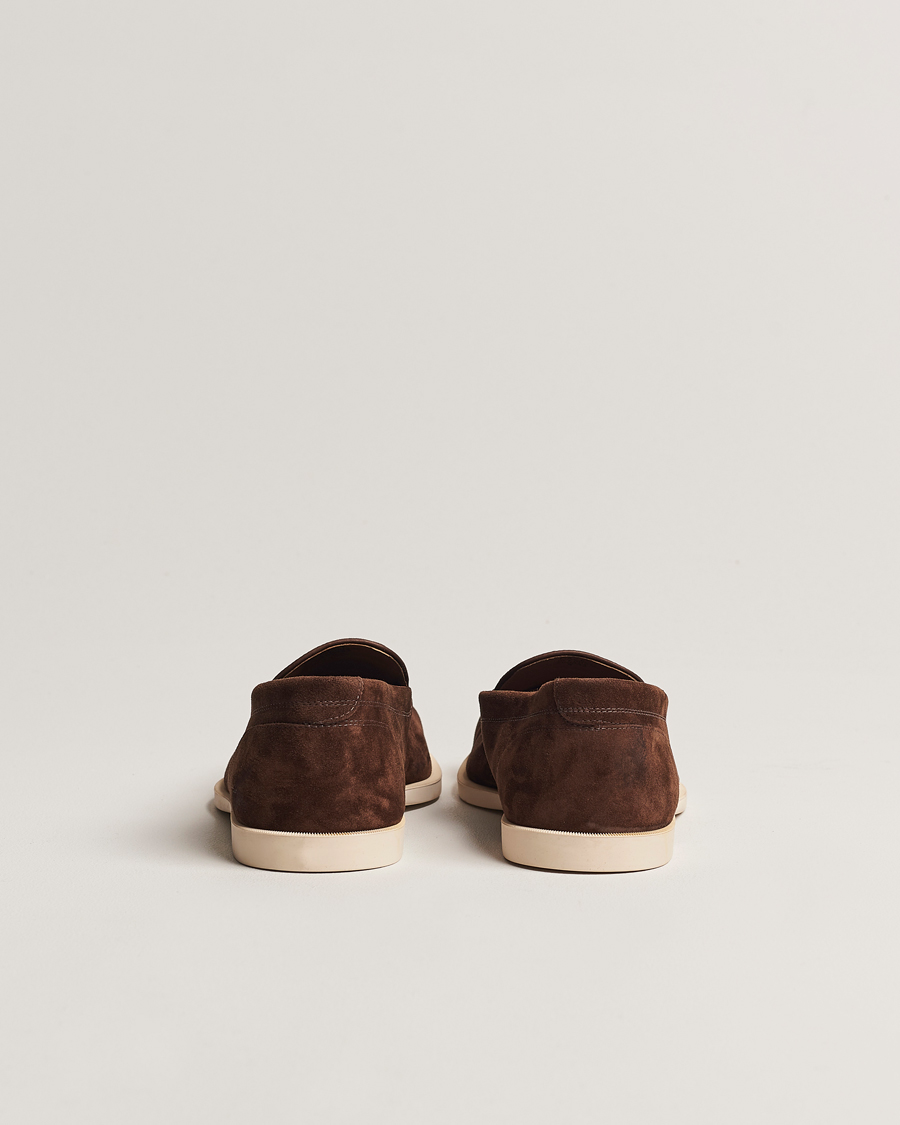 Hombres | Mocasines | John Lobb | Pace Summer Loafer Dark Brown Suede