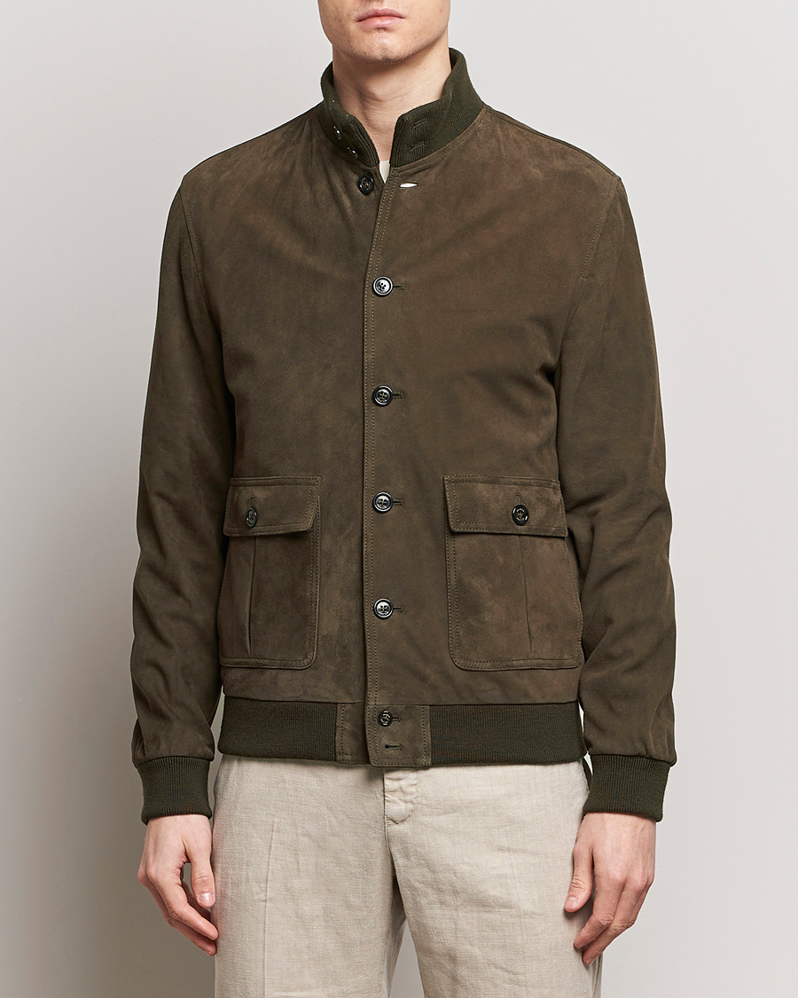 Hombres | Abrigos y chaquetas | Valstar | Valstarino Suede Jacket Muschio