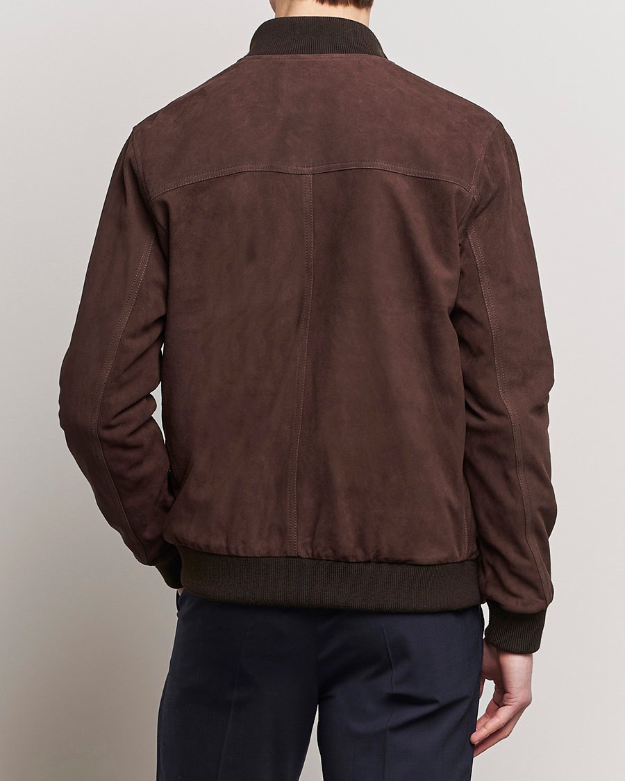 Hombres | Abrigos y chaquetas | Valstar | Valstarino Suede Jacket Dark Brown