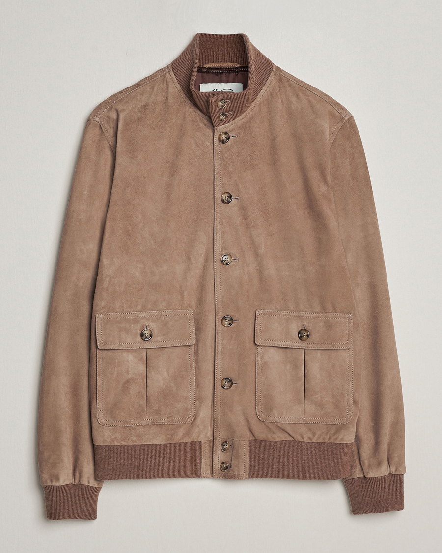 Hombres | Abrigos y chaquetas | Valstar | Valstarino Suede Jacket Greige