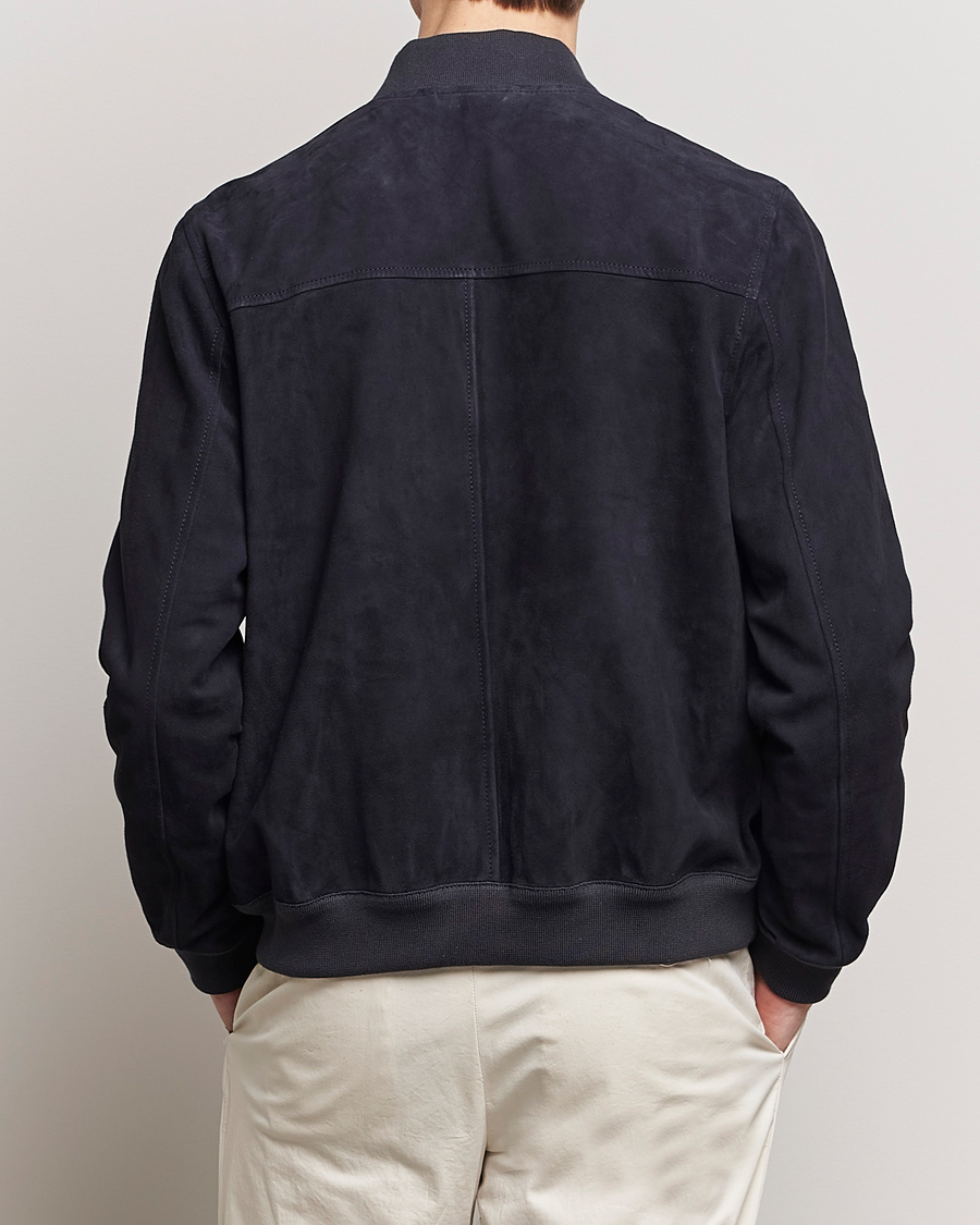 Hombres | Abrigos y chaquetas | Valstar | Zip Suede Jacket Navy