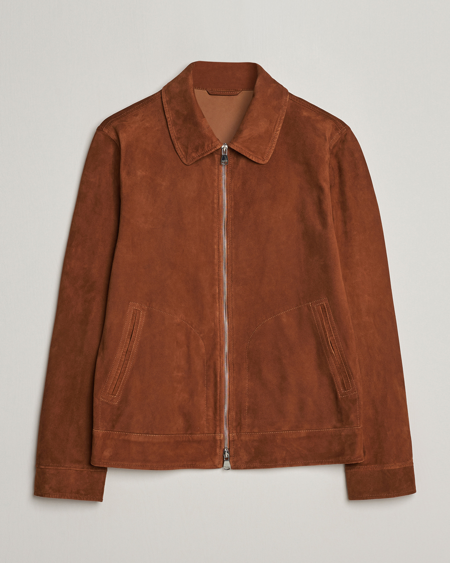 Hombres | Abrigos y chaquetas | Valstar | Suede Zip Bomber Jacket Sandal