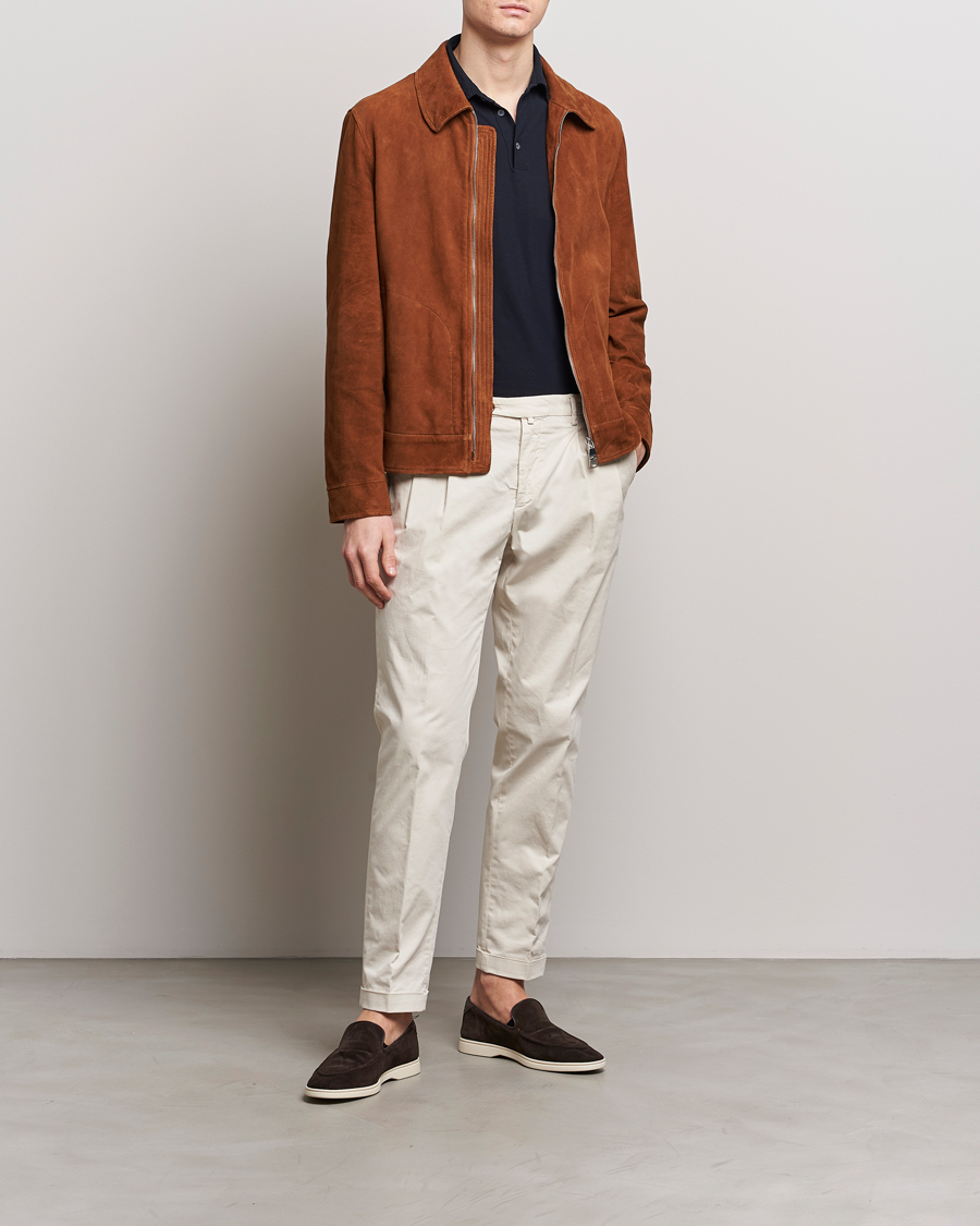 Hombres | Abrigos y chaquetas | Valstar | Suede Zip Bomber Jacket Sandal