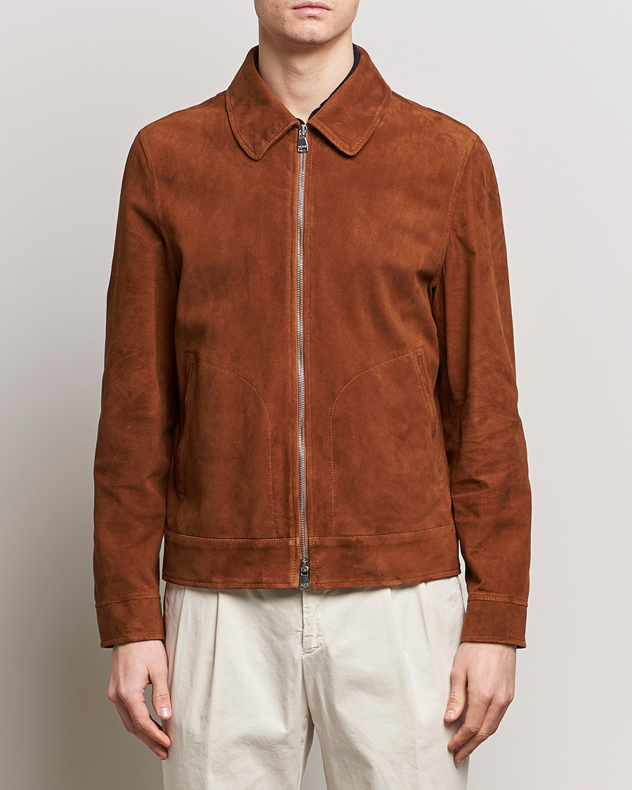 Hombres | Abrigos y chaquetas | Valstar | Suede Zip Bomber Jacket Sandal