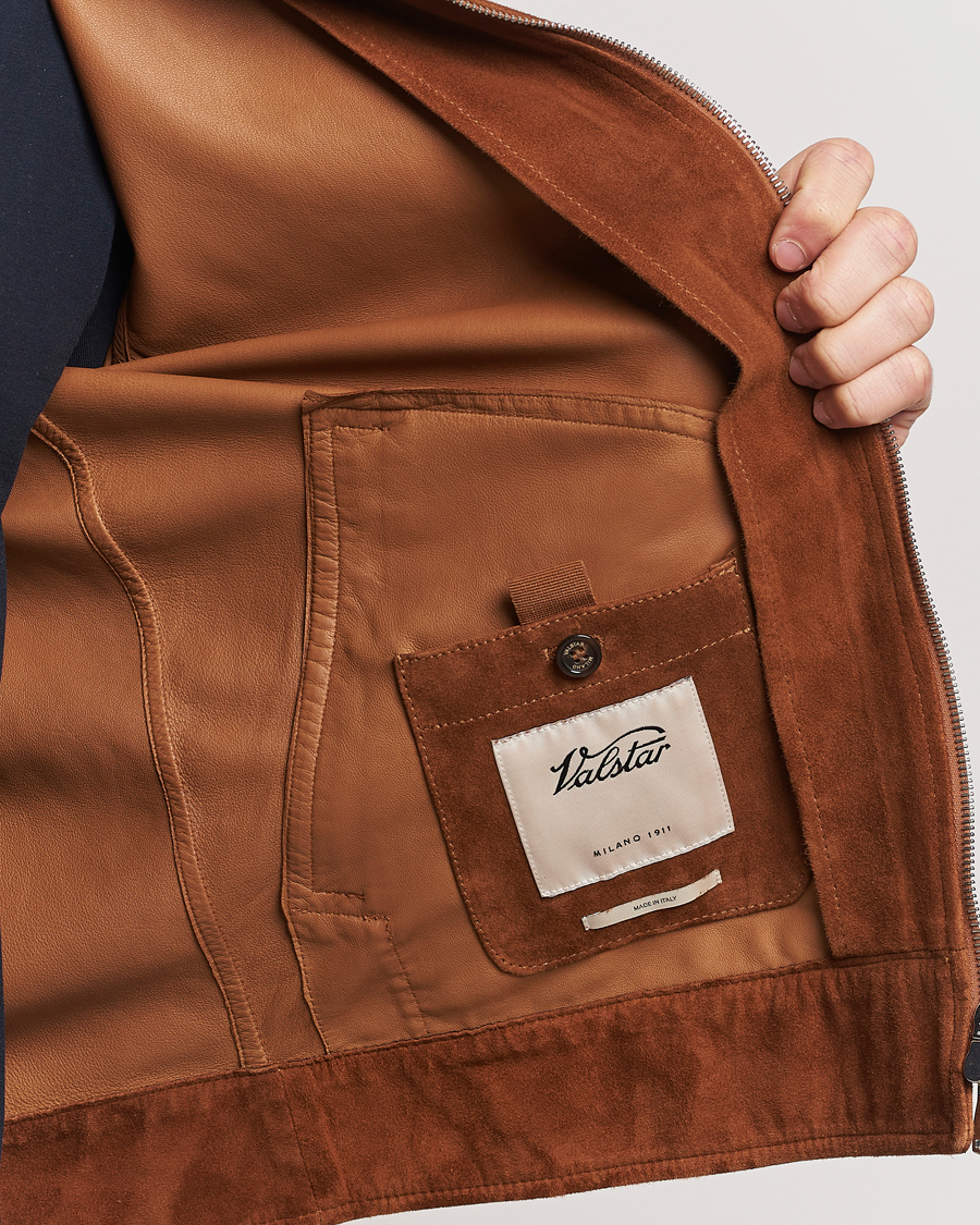 Hombres | Abrigos y chaquetas | Valstar | Suede Zip Bomber Jacket Sandal