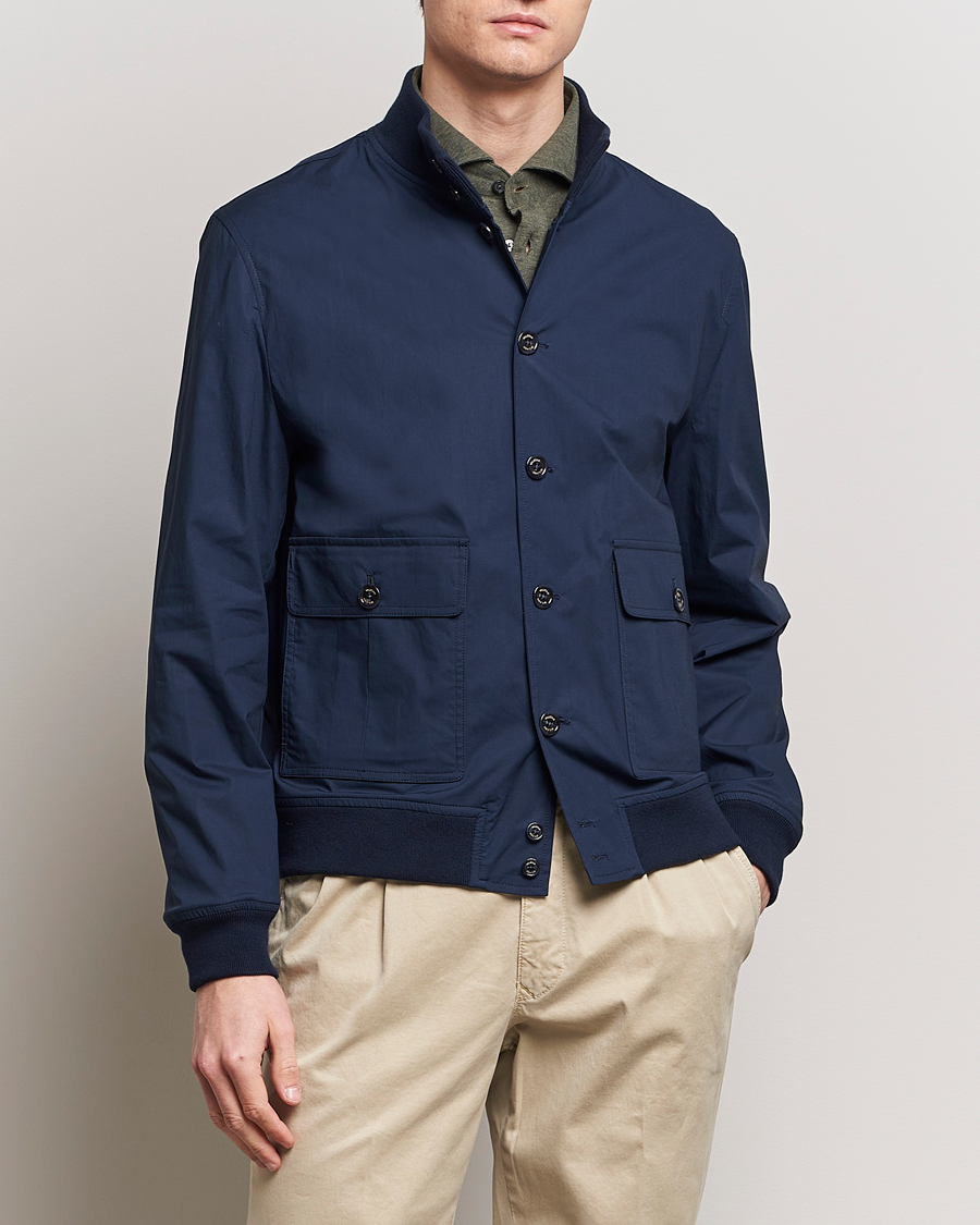 Hombres | Abrigos y chaquetas | Valstar | Lightweight Cotton Valstarino Navy