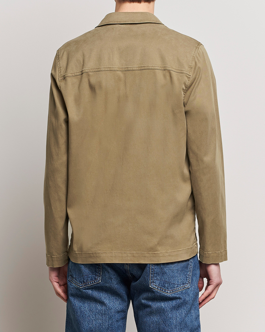 Hombres | Abrigos y chaquetas | Altea | Soft Cotton Shirt Jacket Olive
