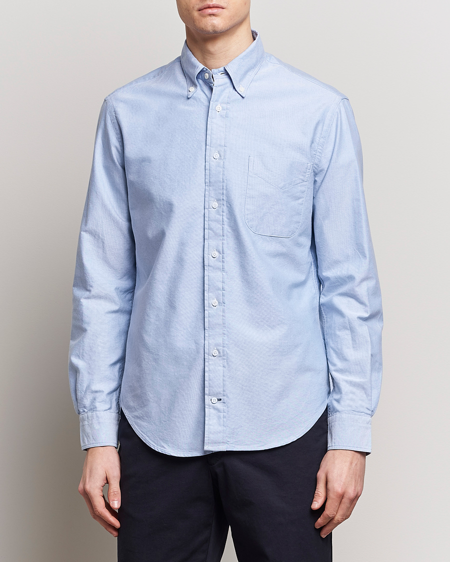 Hombres | Departamentos | Gitman Vintage | Button Down Oxford Shirt Light Blue
