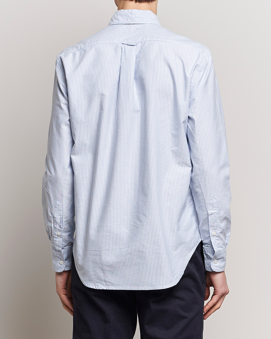 Hombres | Camisas | Gitman Vintage | Button Down Oxford Shirt Blue Stripe