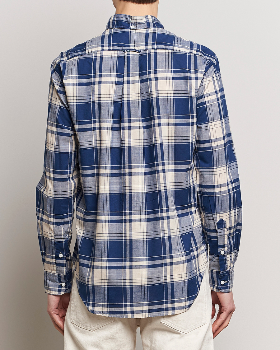 Hombres | Camisas | Gitman Vintage | Button Down Madras Shirt Blue Check