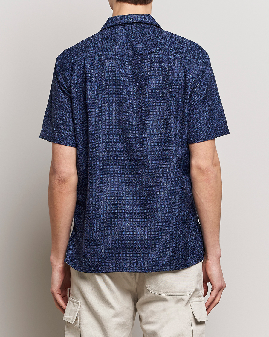 Hombres | Camisas | Gitman Vintage | Japanese Dobby Camp Shirt Navy