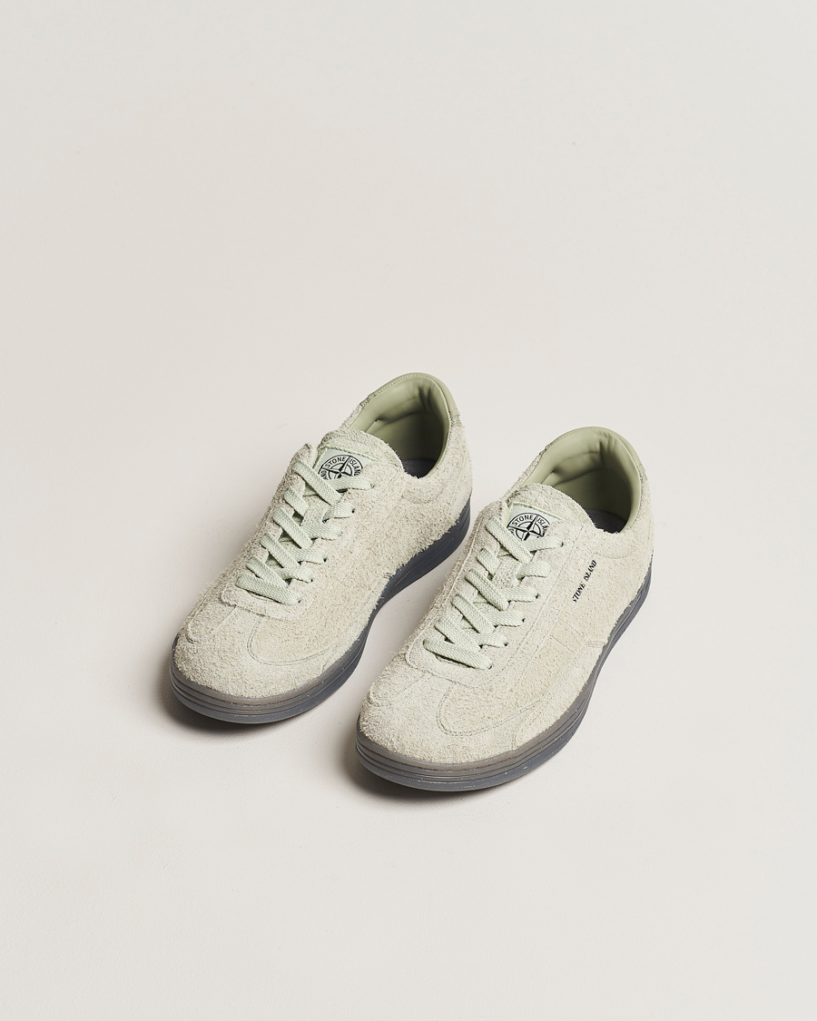 Hombres |  | Stone Island | S0101  Suede Sneakers Sage