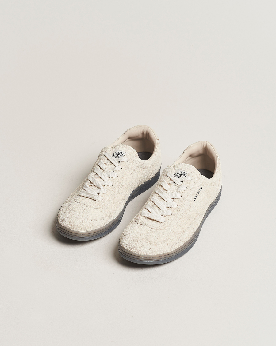 Hombres |  | Stone Island | S0101  Suede Sneakers Natural Beige