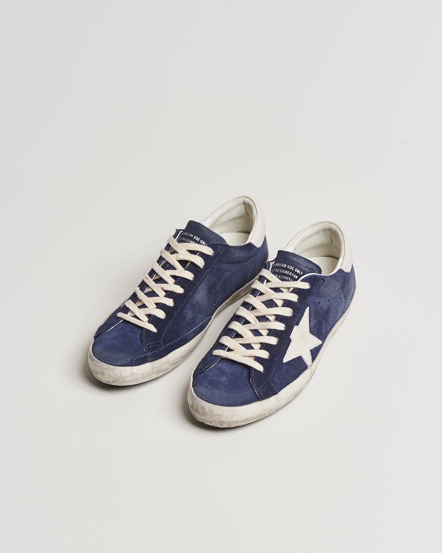 Hombres | Golden Goose Deluxe Brand Super-Star Sneaker Navy/White | Golden Goose | Deluxe Brand Super-Star Sneaker Navy/White