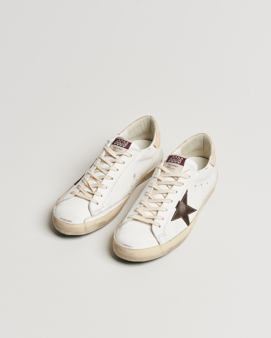 Hombres | Golden Goose Deluxe Brand Super-Star Sneaker White/Brown | Golden Goose | Deluxe Brand Super-Star Sneaker White/Brown