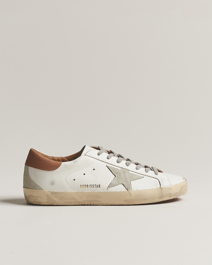 Hombres | Golden Goose Super-Star Sneakers White/Caramel | Golden Goose | Super-Star Sneakers White/Caramel