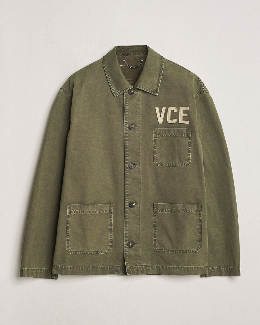 Hombres | Abrigos y chaquetas | Golden Goose | Deluxe Brand Garment Dyed Work Shirt Military Green