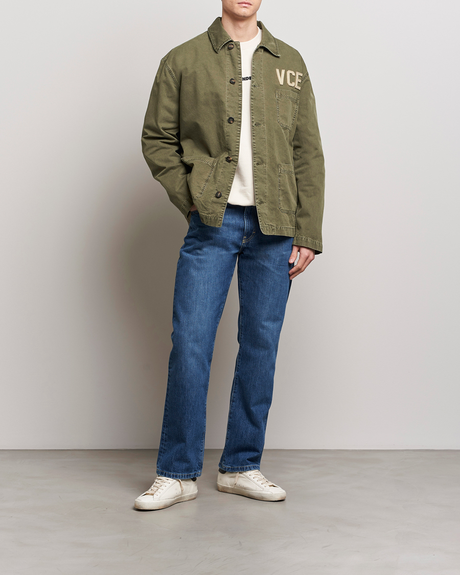 Hombres | Abrigos y chaquetas | Golden Goose | Deluxe Brand Garment Dyed Work Shirt Military Green