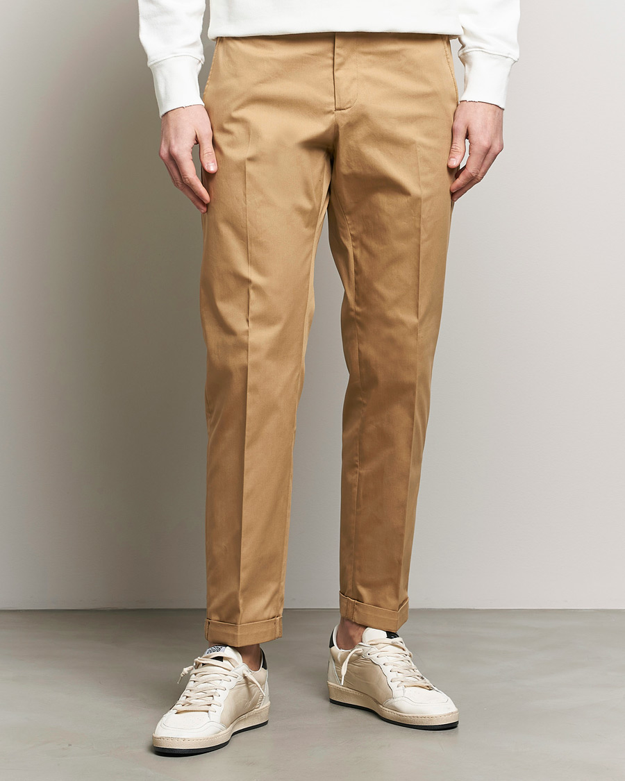 Hombres | Pantalones | Golden Goose | Deluxe Brand Comfort Cotton Chinos Beige