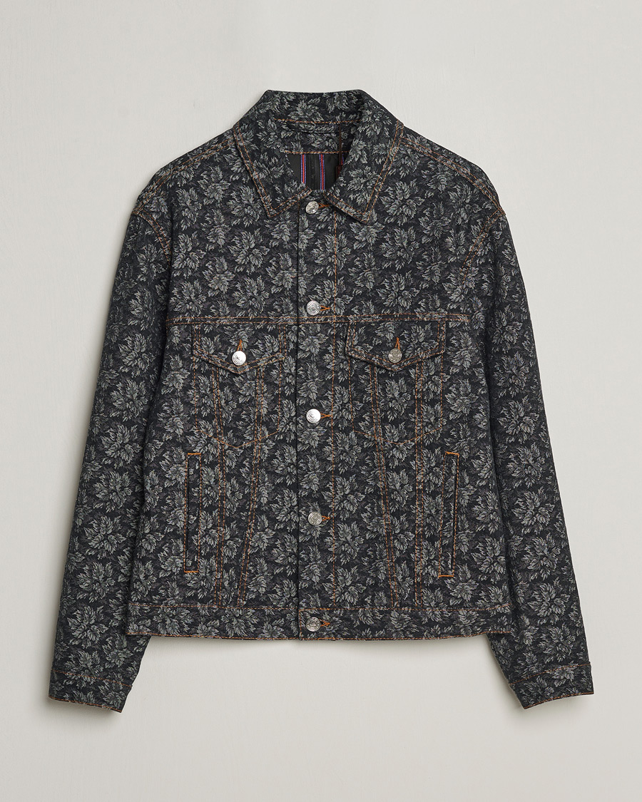 Hombres | Abrigos y chaquetas | Etro | Jacquard Denim Jacket Dark Blue