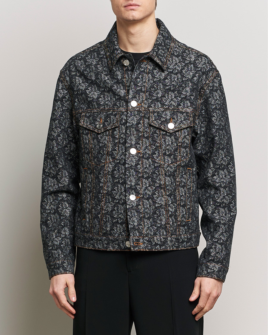 Hombres | Abrigos y chaquetas | Etro | Jacquard Denim Jacket Dark Blue
