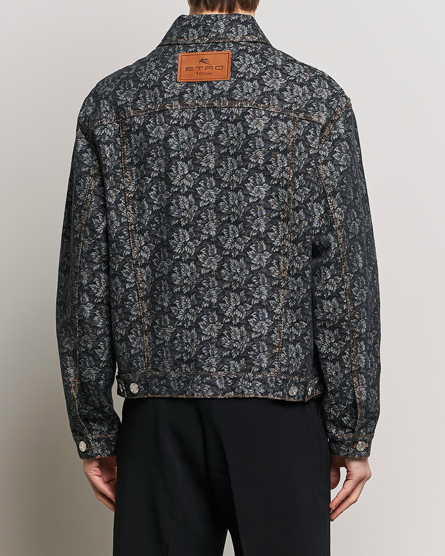 Hombres | Abrigos y chaquetas | Etro | Jacquard Denim Jacket Dark Blue