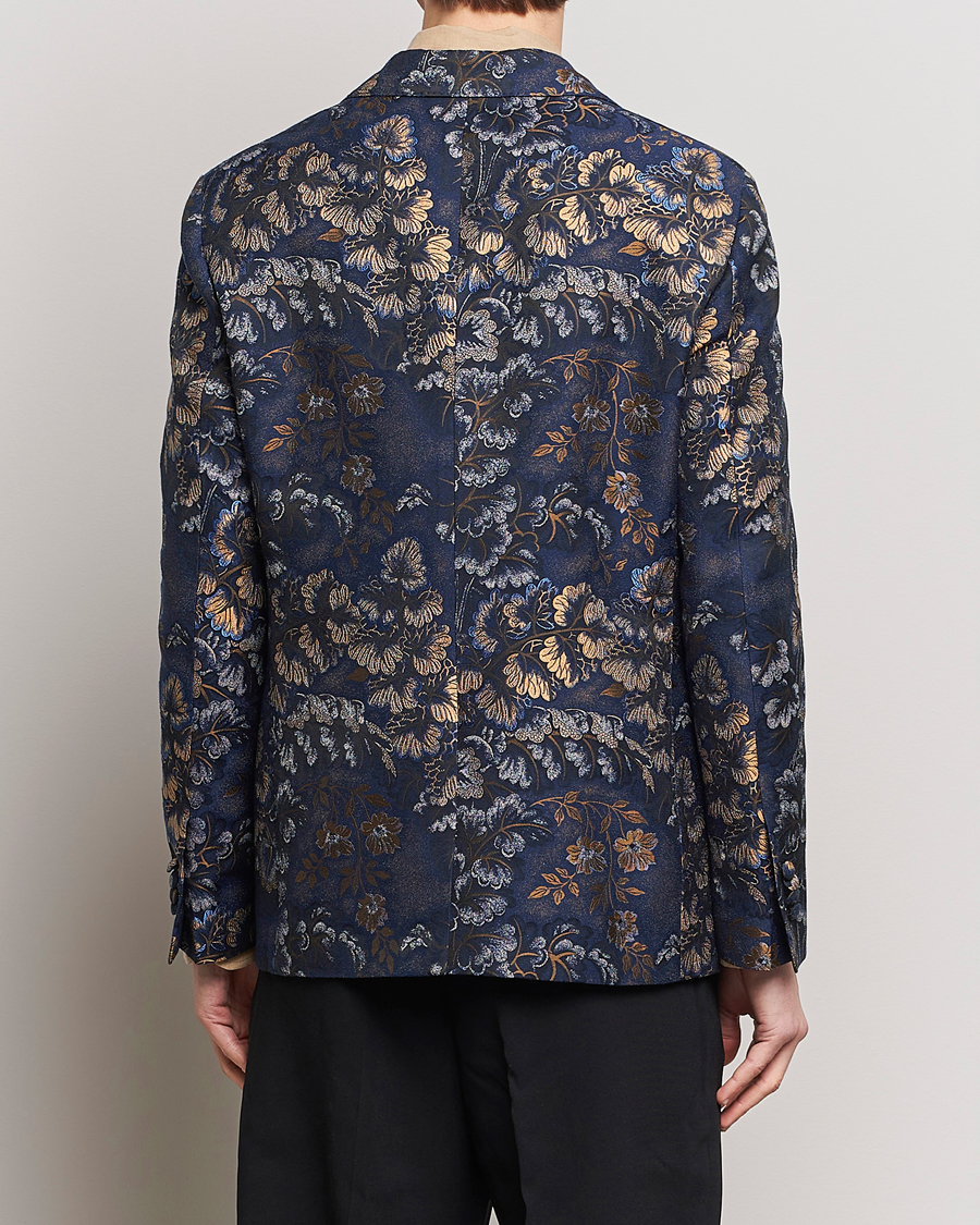 Hombres | Blazers | Etro | Floral Jacquard Evening Jacket Navy