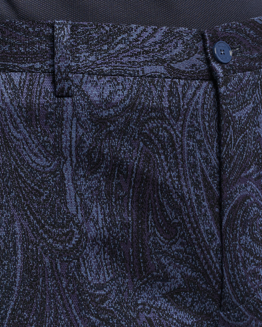 Hombres | Pantalones | Etro | Tonal Paisley Trousers Navy