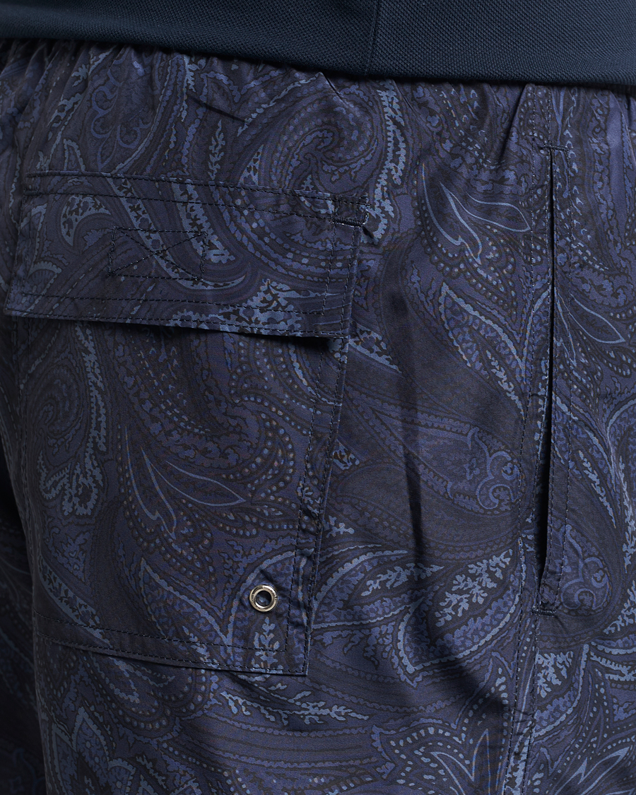 Hombres | Bañadores | Etro | Tonal Paisley Swim Shorts Blue