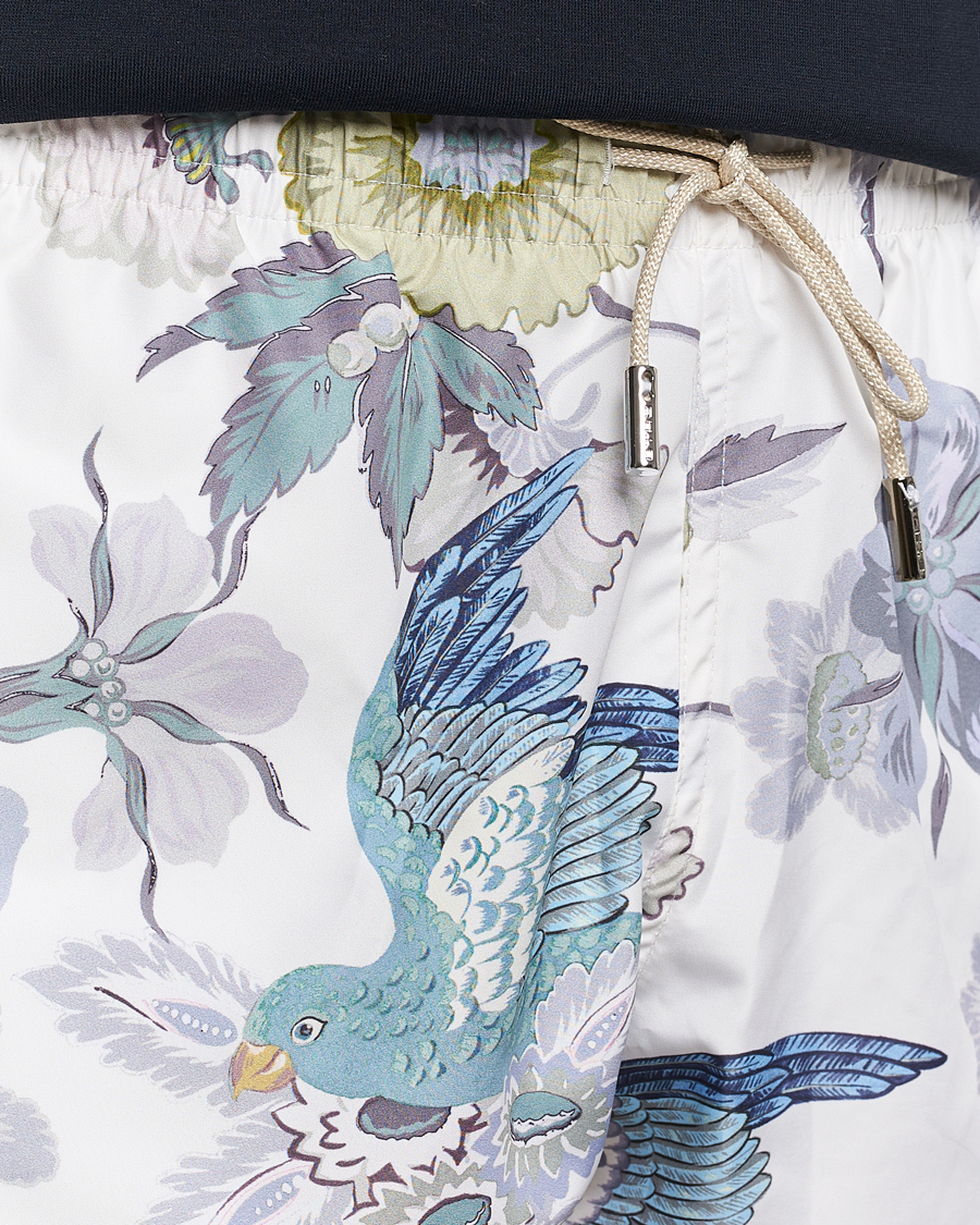 Hombres | Bañadores | Etro | Floral Printed Swim Shorts Light Grey