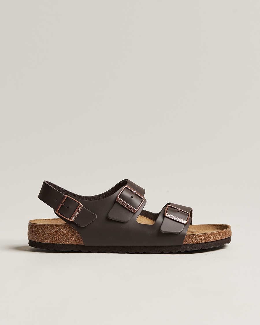Hombres | Sandalias y chanclas | BIRKENSTOCK | Milano Classic Footbed Dark Brown Leather