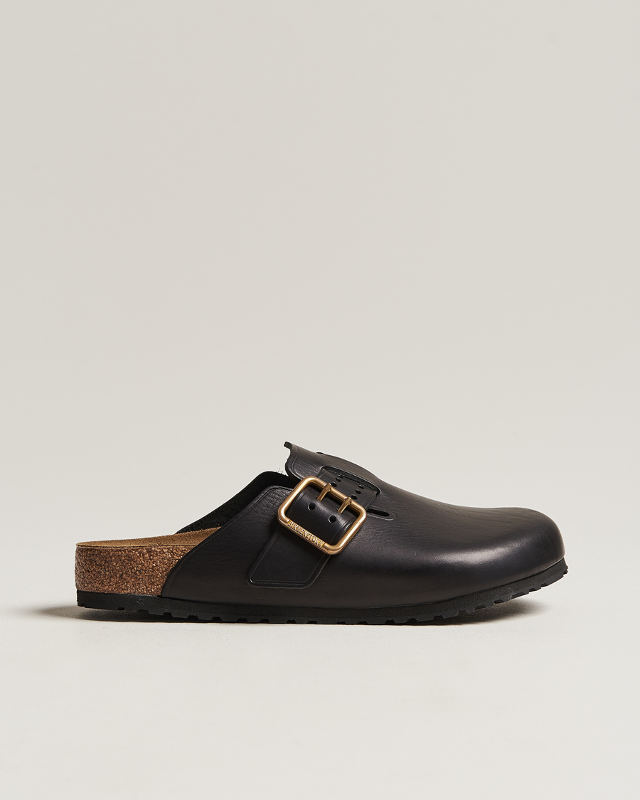 Hombres | BIRKENSTOCK Boston Bold Black Leather | BIRKENSTOCK | Boston Bold Black Leather