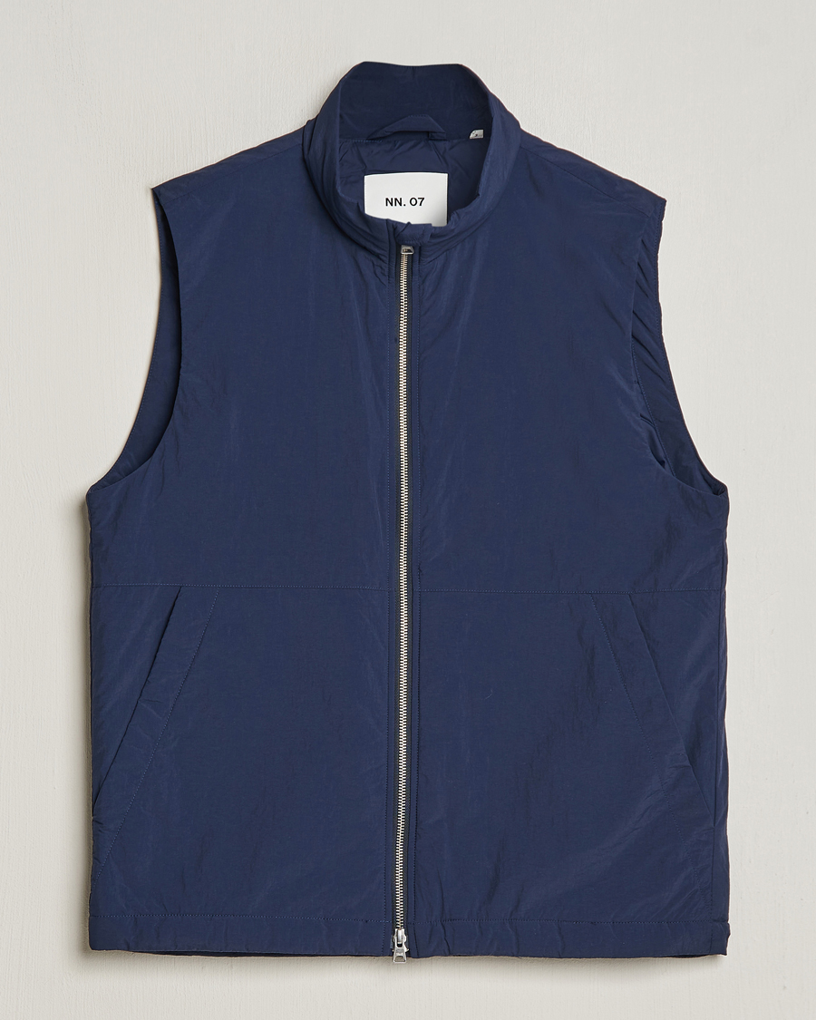 Hombres | Abrigos y chaquetas | NN07 | Zack Recycled Vest Navy Blue