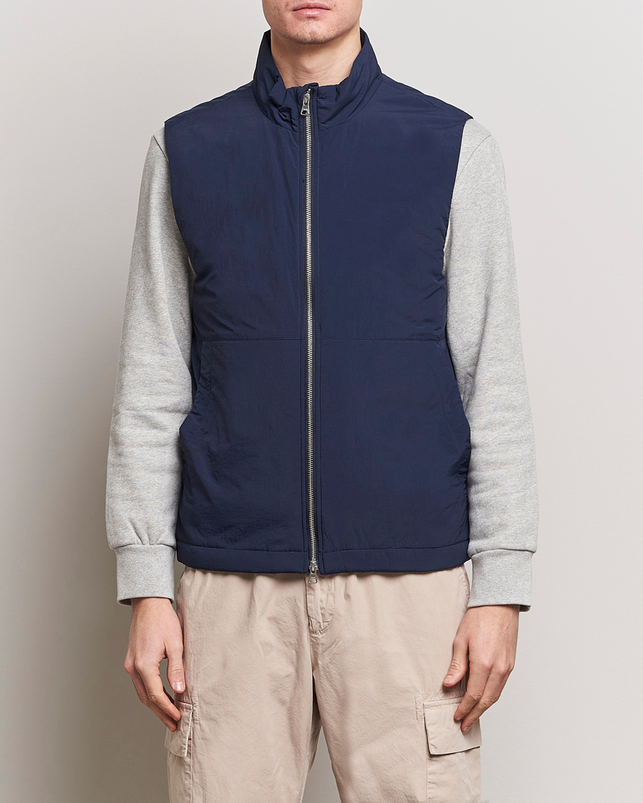 Hombres | Abrigos y chaquetas | NN07 | Zack Recycled Vest Navy Blue